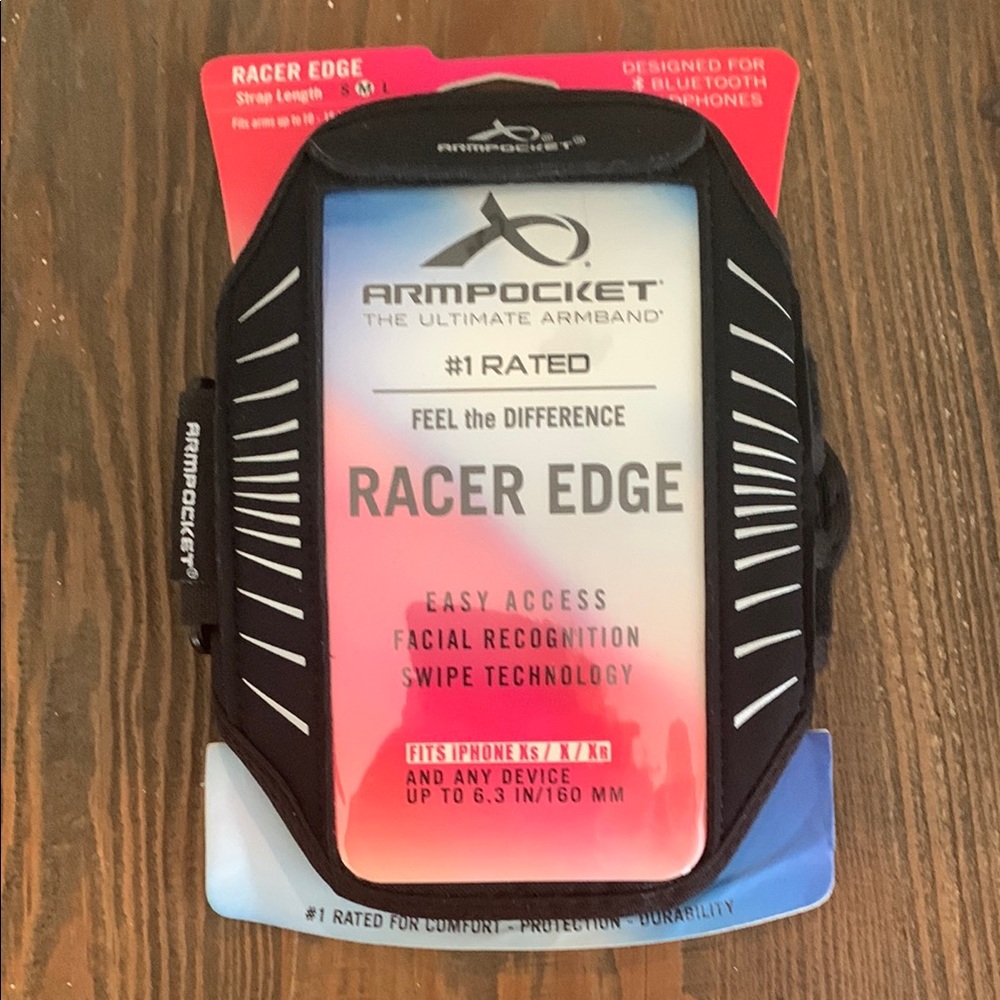 Armpocket Racer Edge Armband - Black